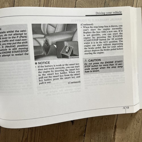 09-15 KIA SORENTO OWNERS HANDBOOK MANUAL PACK AND WALLET Print 2011 Ref18358 - Picture 19 of 22