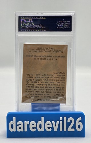 1978 Green Arrow SUNBEAM BREAD DC Super Heroes #25 PSA Very Good 3 Sticker - Picture 3 of 3