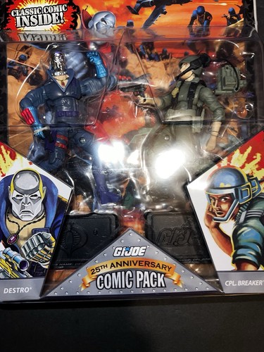 2008 Gi Joe 25th Anniversary Comic Book 2 Pack Destro & Cpl. Breaker Brand New - Picture 4 of 12