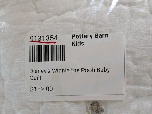 POTTERY BARN Disneys Winnie Puuh Babydecke - OPEN BOX - Bild 2 von 3