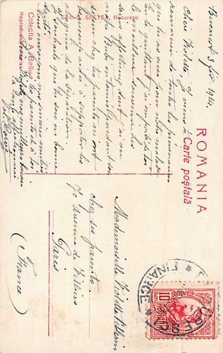 Romania - Tânără fată traversând un râu - Colectia A. Bellu Ed. C. Sfetea 32 - Picture 2 of 2