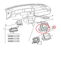 Originale Ablagekonsole Armaturenbrett Lancia Dedra 712921080 OE