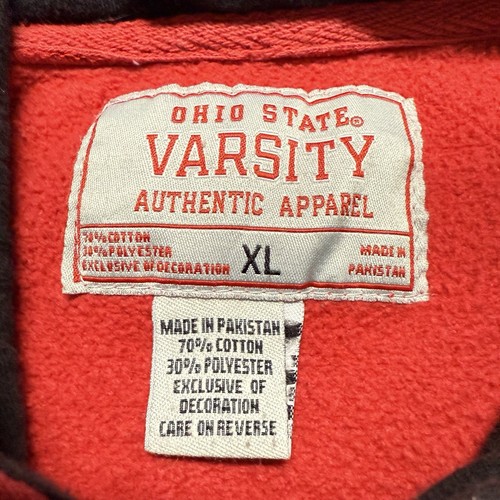 Ohio State Hoodie Mens XL Buckeyes Varsity Authentic Apparel Red Pullover - Picture 6 of 9