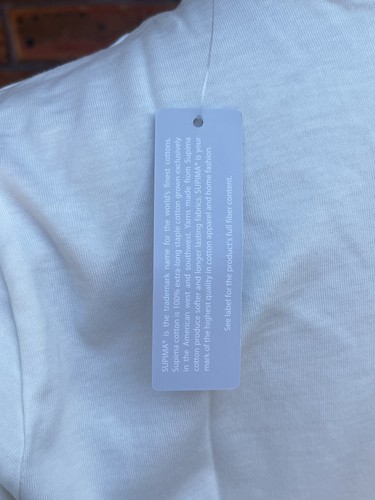 Lands’ End size XL (18) Long sleeve ivory V-neck Supima Cotton t-shirt Tee Shirt - Picture 8 of 21