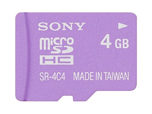 SONY microSDHC Memory Card Class 4 4GB Violet SR-4A4 VT1 - Picture 1 of 3
