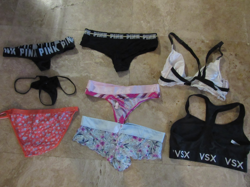 Lote, 8 bragas mujer talla L, grandes rosa de Victorias Secret, top, sujetador - Imagen 5 de 5