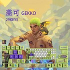valorant gekko keycap set - 29 oem profile resin gaming caps for mechanical keyb