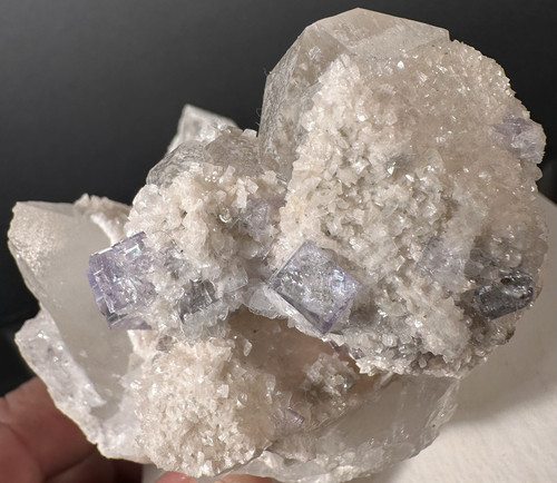Seltener Quarz mit Fluorit & Dolomit - Yaogangxian Mine, China - 1,39 lbs - Bild 1 von 16