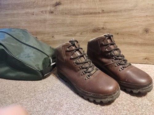 Bottes de marche en cuir Braher Hillmaster avec sac de rangement