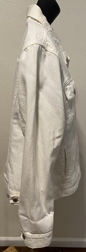 Old Navy Cropped Denim Jeansjacke Damen XL weiß Denim - Bild 7 von 11