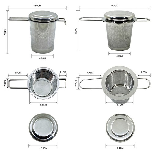 Reusable Tea Infuser Filter Stainless Steel Tea Strainer Kitchen - Picture 2 of 14