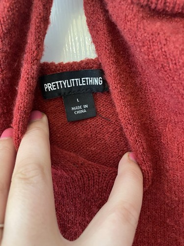 Pretty Little Things Long Red Dress Size 12 - Picture 4 of 4
