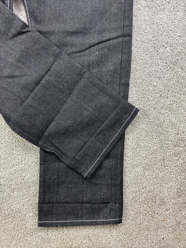 NBN Gear Jeans Men's 40x32 Black Dark Wash Flap Pockets Straight Leg - Picture 6 of 17