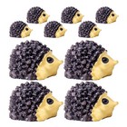 10 Pcs Resin Hedgehogs Mini Figurines Miniature Animal Decoration