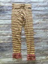 Matilda Jane sz 12 Character Counts Goldenrod ruffle legging orange yellow GB24B