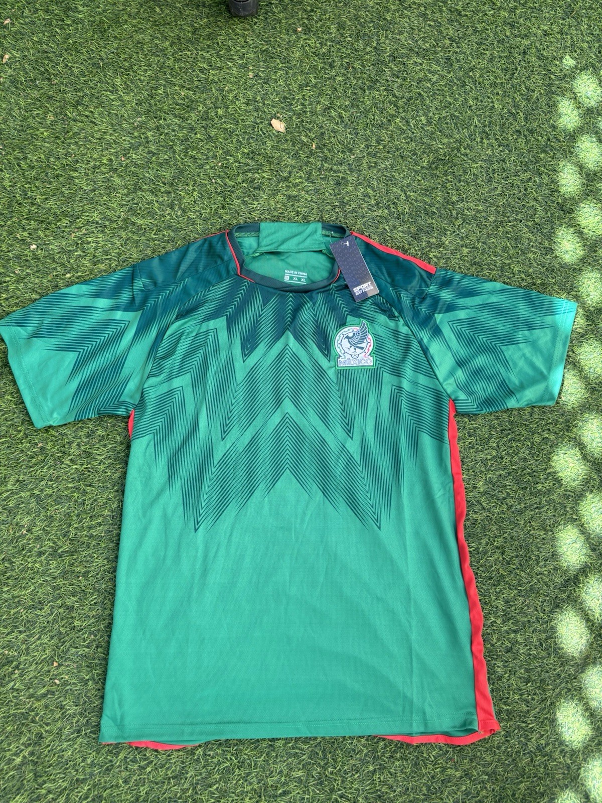 Mexico National Team Green Red Soccer Jersey XL