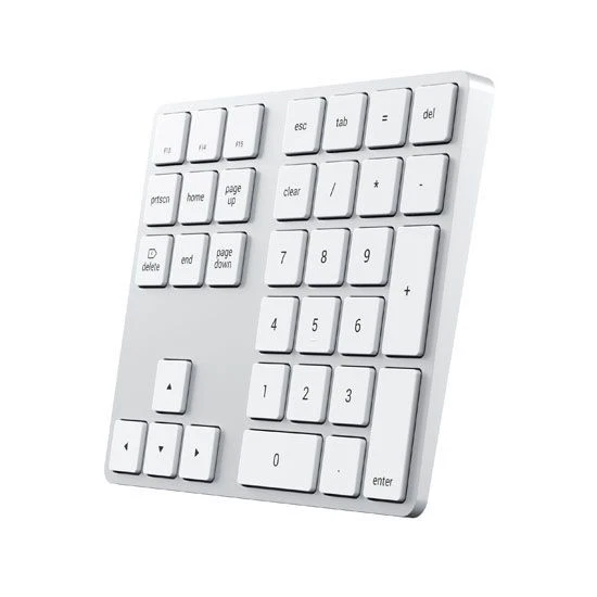 Satechi SLIM Wireless Numeric Keypad Keyboard with macOs Shortcut Keys, Silver - Image 3 of 4