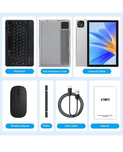 ATMPC Android 14 Octa-Core Tablet 10 Pollici, 12GB RAM 128GB ROM*NUOVO DI ZECCA* - Foto 8 di 9