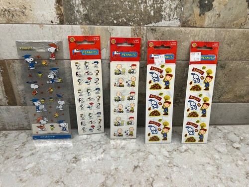 Vintage Peanuts Gang Five Packs Of Stickers #2 - Picture 5 of 5