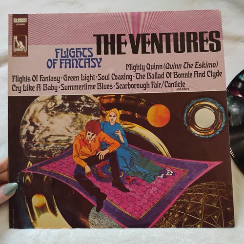 The Ventures FLIGHTS OF FANTASY 1968 LP Liberty LST-8055 Stereo Vinyl VG - Picture 2 of 6