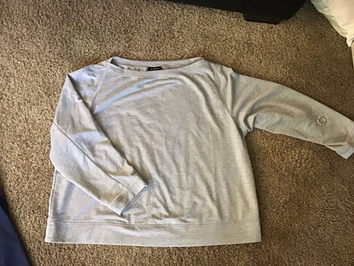 Sudadera Ligera Para Mujer A. Byer Gris Manga Larga Top Informal Otoño Invierno