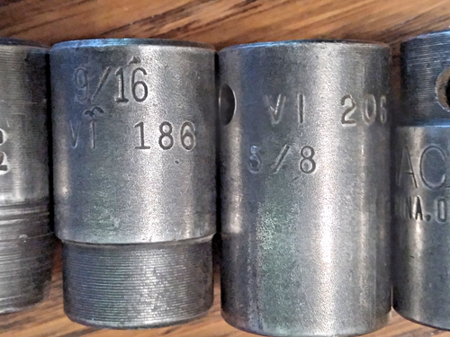 MAC 8 PIECE SAE 6 POINT SHORT IMPACT SOCKET SET 1/2 DRIVE W/ TRAY SABINA OHIO - Picture 10 of 11