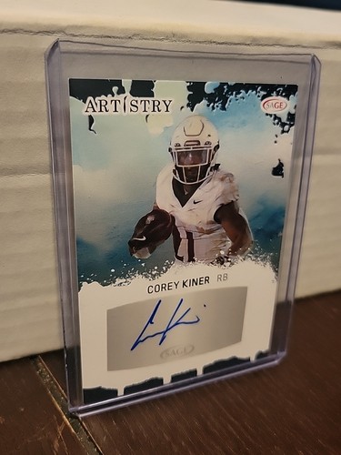 2025 Sage Artistry Blue Auto Corey Kiner 49ers RC - Picture 3 of 7