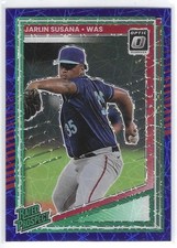 Jarlin Susana 2025 Donruss Optic Blue Velocity Prizm SP #140 Rated Prospect