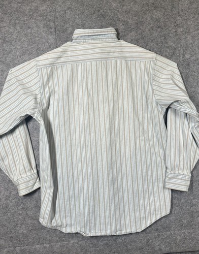 Vintage XL? Carhartt Rugged Outdoor Wear Blue Stripe Long Sleeve Button Up - Bild 2 von 10