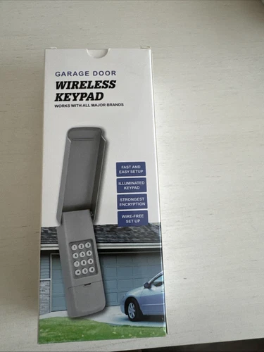 Wireless Universal Garage Door Opener Keypad works with most Major Bands