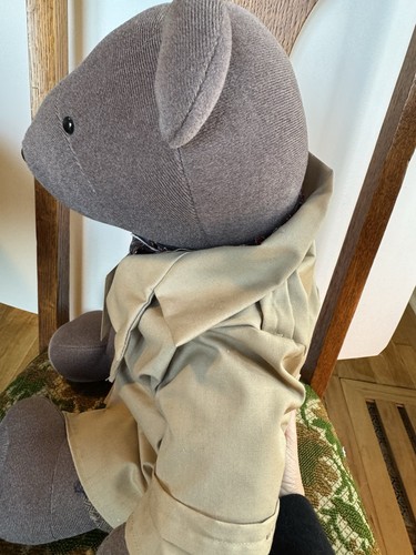 Humphrey Beargart 1983 North American Bear Co Plüsch mit Hut & Trenchcoat Etikett - Bild 17 von 23