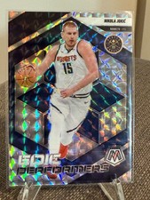 2024-25 Mosaic Nikola Jokic Epic Performers Mosaic Silver Prizm #8 Nuggets