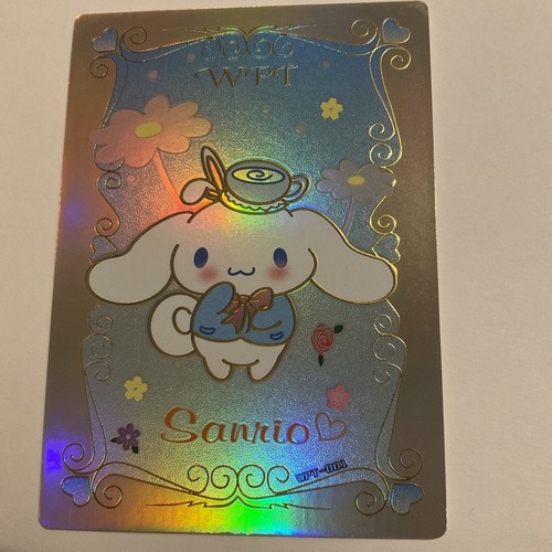 Sanrio ULTRA RARE NEW TRADING CARD Cinnamoroll Gold WPT - Bild 3 von 5