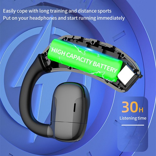 Air Conduction Headphones Bluetooth 5.4 Wireless Open-Ear Earbuds For Iphone - Zdjęcie 10 z 14