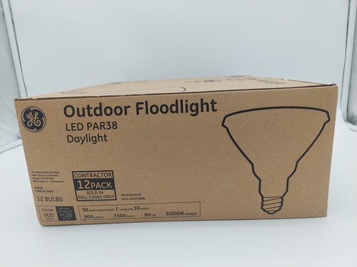 Contractor 12 Pack GE PAR38 Outdoor LED Floodlight Bulbs 5000K Daylight 90w - Picture 6 of 8
