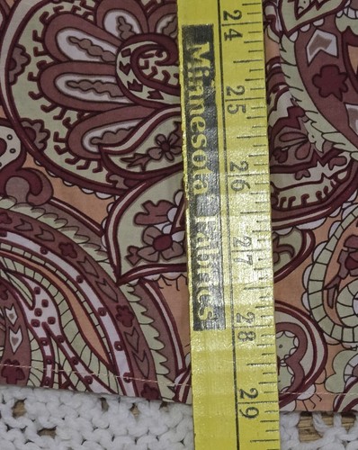 Winter Silks Womens XL Paisley Boho Tunic Blouse Silk Blend Burgundy Boho Retro - Picture 12 of 14