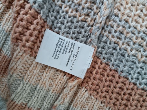 American Eagle Damen Pullover Cardigan vorne offen mehrfarbig Gr. S Boho - Bild 6 von 9