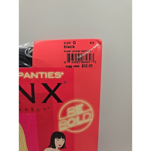 SPANX In Power Line Super Power Panties Mid Thigh Shaper Size G Black NEW - Picture 2 of 4