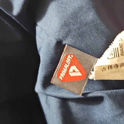 Giacca LLBean donna 2X blu trapuntata con cappuccio zip intera isolata - Foto 13 di 14