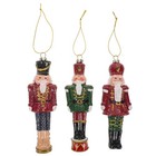  3 Pcs Holiday Nut Cracker Figure Decorations Collectible Nutcracker