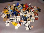 Huge LEGO Minifigure Lot Star Wars City Sports Mixed Figures Helmets Hats Parts