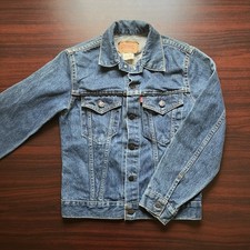 Levi's Vintage 70's 80s Made In Canada Jean Denim Trucker Jacket Youth Size 16