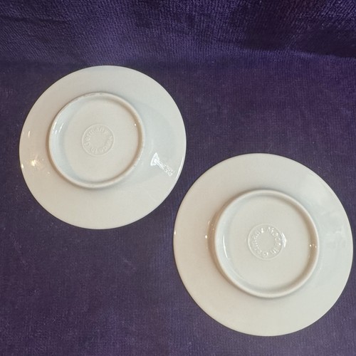 Pair Nespresso Demitasse Espresso Cup & Saucers Coffee White Germany - Picture 7 of 9