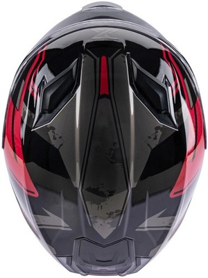 Spec-X Full Face Helmet SX-82.03 R1 Stinger Red/Black/Grey XL