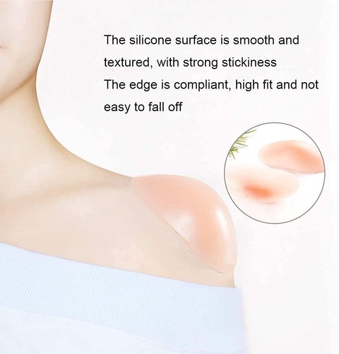 Silikon Anti-Rutsch Schulterpolster für Frauen - unsichtbarer Push-Up Verstärker, 2 Paar - Bild 3 von 7