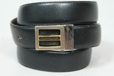 Vtg YVES SAINT LAURENT YSL Monogram Two-Tone Gold Silver Belt BUCKLE