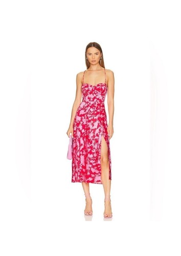 Women’s Red & Pink GALA dress - ASTR the Label Size Med NWT