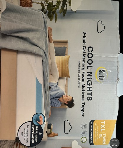 Colchón Serta 3" Cool Nights Gel Espuma con Memoria Topper con Cubierta Lavable Doble XL - Imagen 5 de 5