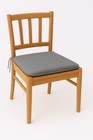 4Pcs Non-Slip Soft Seat Pads with Ties Removable Kitchen Seat Cushion Waterproof