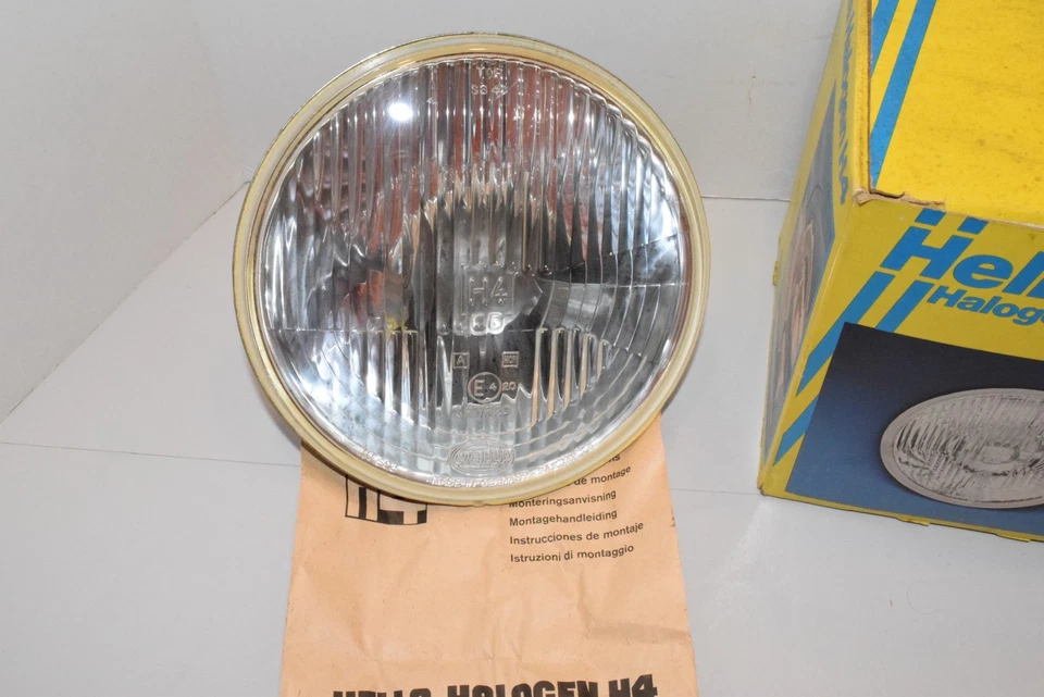 NOS Hella Halogen Headlight 7” H4 1A6 002 395-031 Vintage - C15 - Изображение 3 из 4